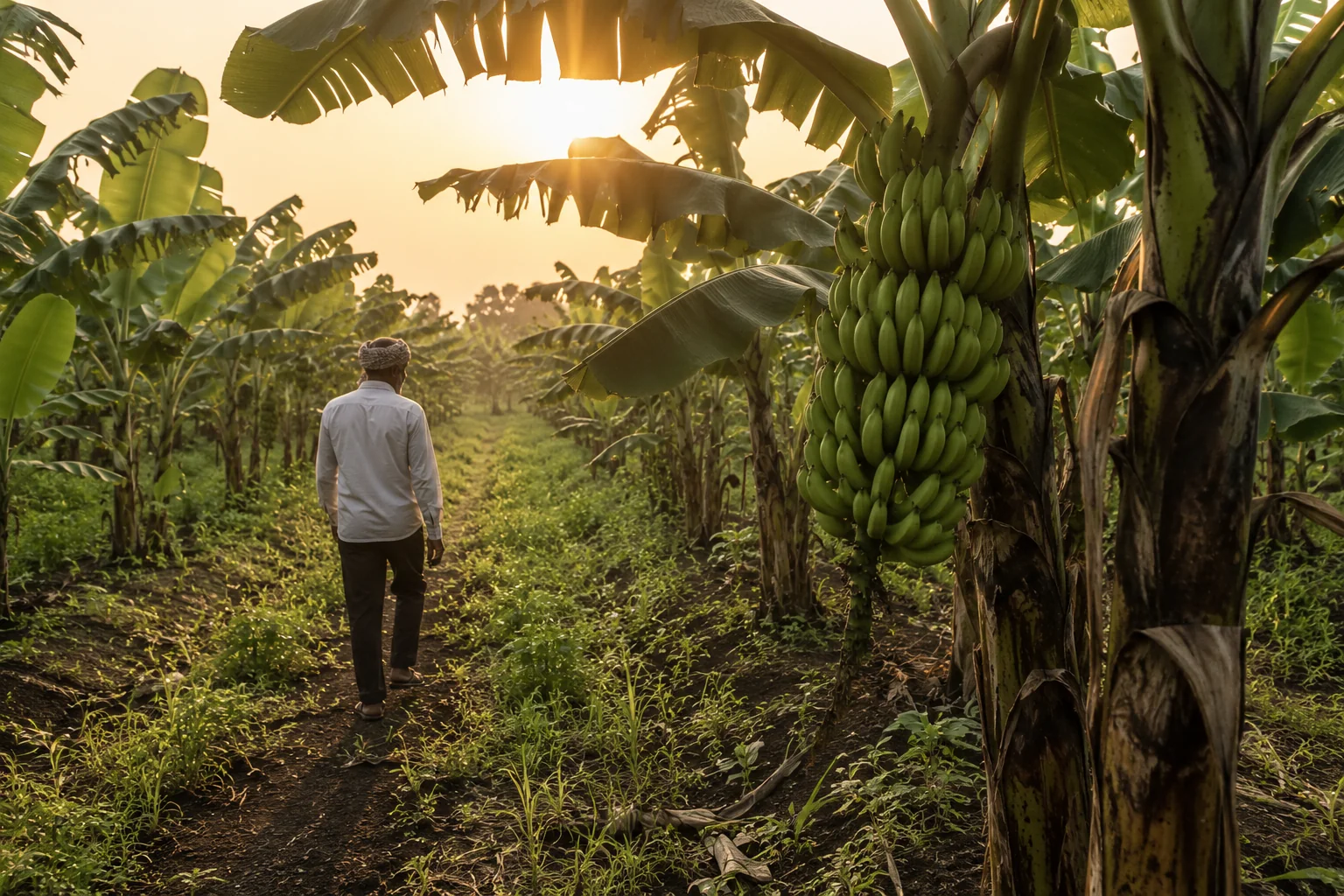 Banana Farm Fields — source of Sapien International produce